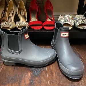 Chelsea Hunter boots navy blue